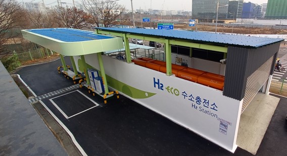 에코바이오가 설치한 서울시 마곡 에코수소충전소(사진제공 에코바이오)
